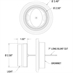 2-1/2" 16 LED Red/Amber Round Recessed Combination Marker/Strobe Light Buyers Products 5622501 - Alternate 8