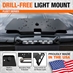 Drill-Free Light Bar Cab Mount for 2020+ GMC/Chevy 1500-3500 Trucks  Buyers Products 8895554 - Alternate 9