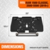 Drill-Free Light Bar Cab Mount for 2019+ RAM 1500 Classic & 2500-5500 Trucks  Buyers Products 8895556 - Alternate 8