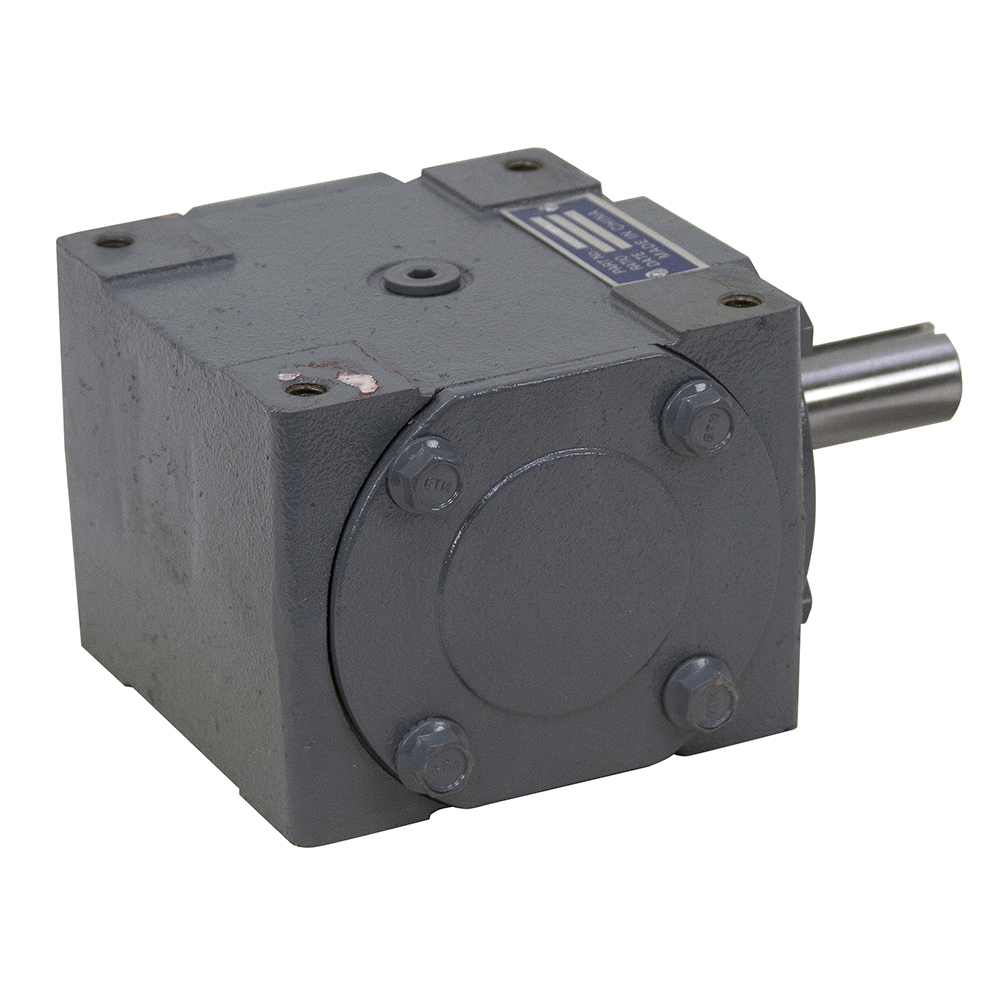 11 32 HP Right Angle Gearbox Opposite Rotation In/Out Keyed Shafts