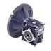 Aluminum Right Angle Worm Gear Reducer, 30 mm C.D., 50/1, 56C Input Flange, Hollow Bore Output Worldwide CALM30-50/1-56C - Alternate 1
