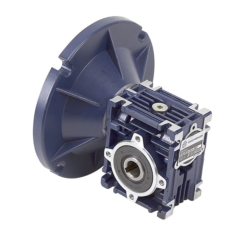 Aluminum Right Angle Worm Gear Reducer, 30 mm C.D., 7.5/1, 56C Input