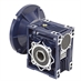 Aluminum Right Angle Worm Gear Reducer, 50 mm C.D., 100/1, 56C Input Flange, Hollow Bore Output Worldwide CALM50-100/1-56C - Alternate 1