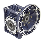 Aluminum Right Angle Worm Gear Reducer, 50 mm C.D., 25/1, 56C Input Flange, Hollow Bore Output Worldwide CALM50-25/1-56C