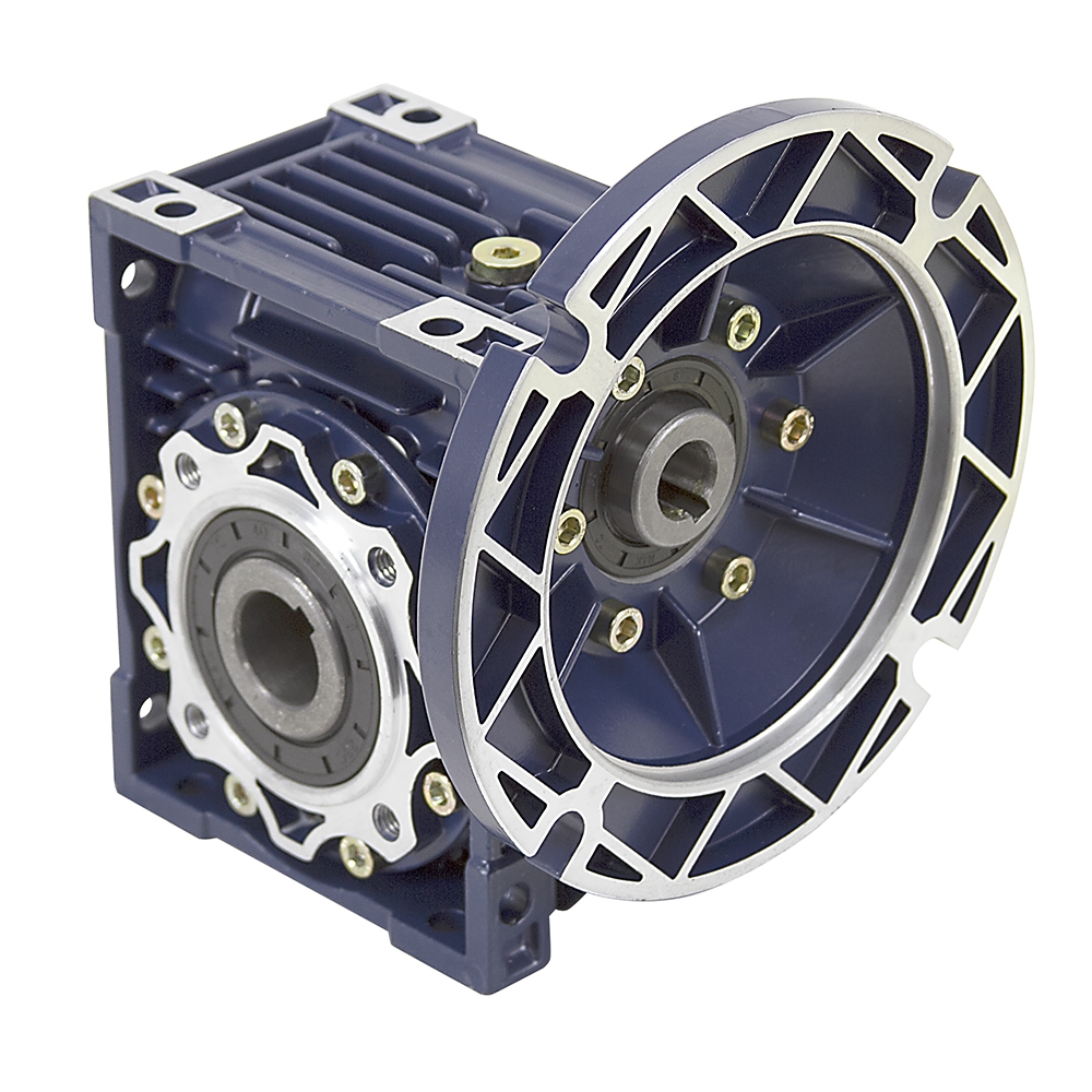 Aluminum Right Angle Worm Gear Reducer, 50 mm C.D., 60/1, 56C Input