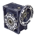 Aluminum Right Angle Worm Gear Reducer, 75 mm C.D., 7.5/1, 145TC Input Flange, Hollow Bore Output