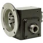 60:1 Right Angle Cast Iron Worm Gear Reducer 0.38 HP 56C Hollow Output Worldwide HDRF-175-60-H-56C