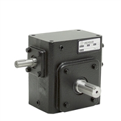 10:1 Right Angle Cast Iron Worm  Gear Reducer 2.77 HP Right Output Worldwide HDRS-206-10-R