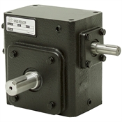 15:1 Right Angle Cast Iron Worm  Gear Reducer 2.09 HP Left Output Worldwide HDRS-206-15-L