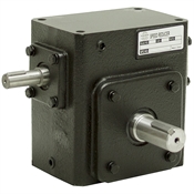 15:1 Right Angle Cast Iron Worm  Gear Reducer 2.64 HP Right Output Worldwide HDRS-237-15-R