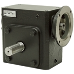 40:1 Right Angle Cast Iron Worm Gear Reducer 3.35 HP 145TC Left Output Worldwide HDRF-325-40-L-145TC