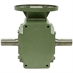 5:1 Right Angle Cast Iron Worm Gear Reducer 9.1 HP 184TC Dual Output Worldwide R325-5:1-184TC-9.1DE - Alternate 2