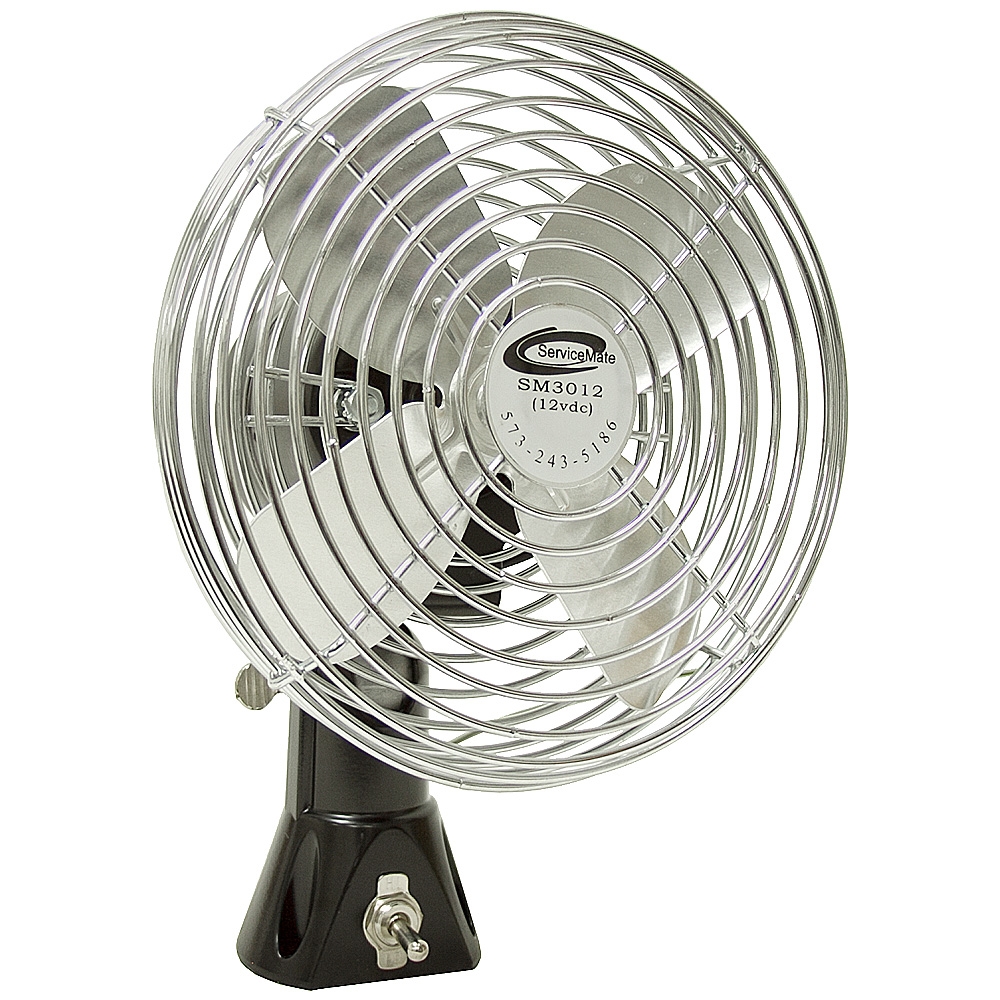 285 CFM 12 Volt DC 2 Speed Metal Cab Fan Servicemate SM30121 DC Fans