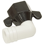 5/8" Hosebarb x  1/2" NPTF Swivel 90 Elbow Polypro Shurflo 234-3936