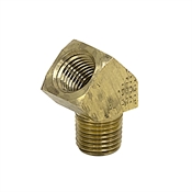 1/4" NPT Male x 1/4" NPT Female 45 Degree Elbow