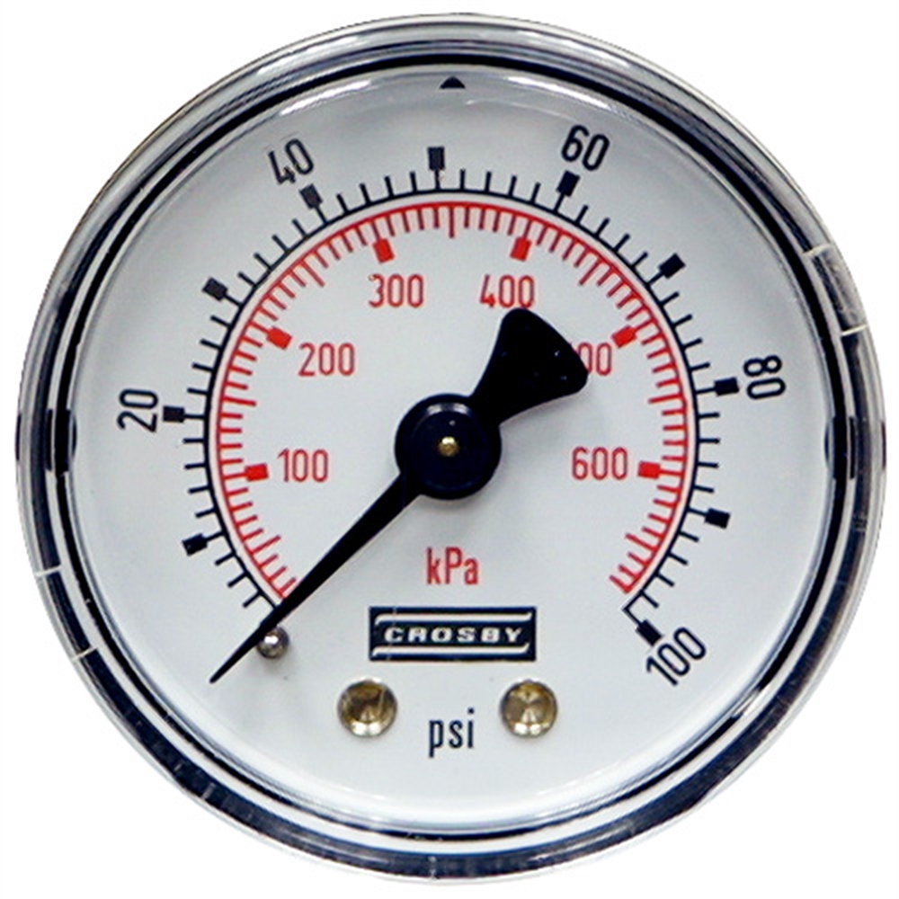 100 PSI / 680 KPA 2 BM Dry Gauge Pressure & Vacuum Gauges Pressure