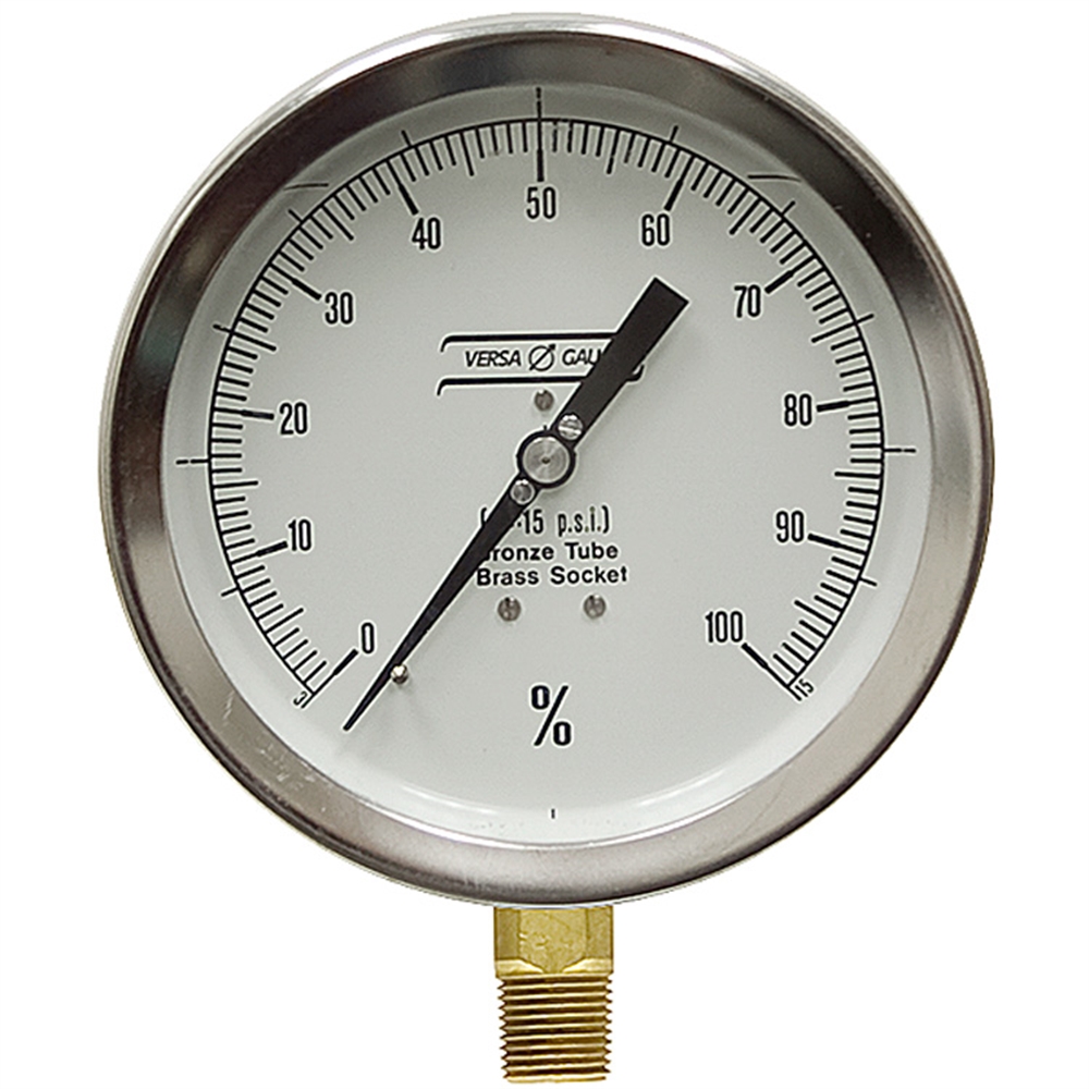315 PSI Calibrated As Full Scale 6 LM Dry Gauge Pressure & Vacuum