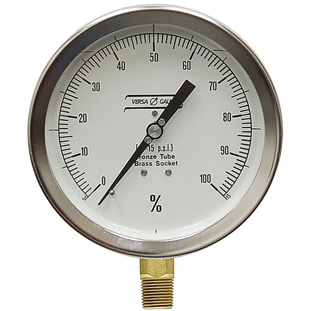 315 PSI Calibrated In Full Scale 6 LM Dry Gauge Pressure & Vacuum
