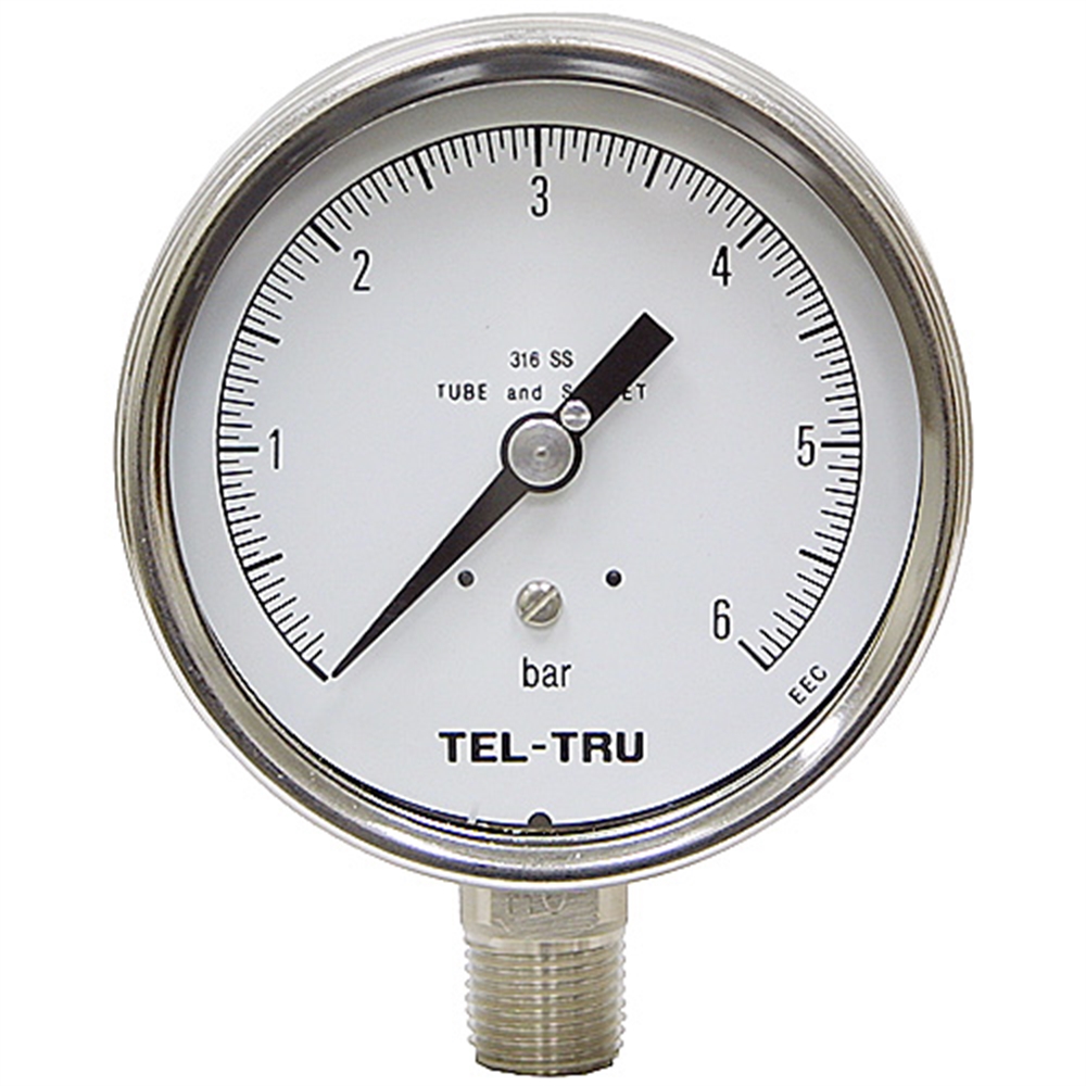 6 Bar 4 SS LM Dry Gauge Pressure & Vacuum Gauges Pressure Gauges