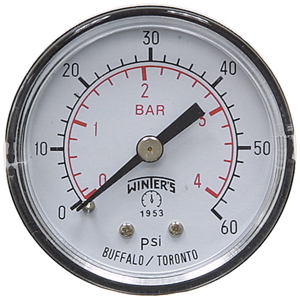 60 PSI 2 CB Dry Gauge Winters 1405PCR1 Pressure & Vacuum Gauges