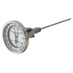 0 - 150 Degree F, -10 - 60 Degree C 5" Face 9" Stem Teltru AA575R Series 42100929 Thermometer - Alternate 1