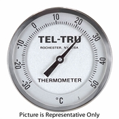 100 - 550 Degree C 5" Face 24" Stem Teltru GT500 Series 37102483 Thermometer