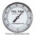 0 - 200 Degree F 5" Face 8" Stem Teltru GT500R Series 38160850 Thermometer
