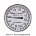 -50 - 50 Degree C 2" Face 4" Stem Teltru LN250 Series 31180473 Thermometer