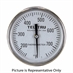 150 - 750 Degree F 1-3/4" Face 8" Stem Teltru GT100R Series 16100865 Thermometer