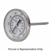 25 - 125 Degree F 1-3/4" Face 2-7/8" Stem Teltru GT100R Series 1610LZ60AFDAAAA Thermometer - Alternate 1