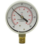 -30 in HG To 0 To 30 PSI 2.5 LM Dry Gauge