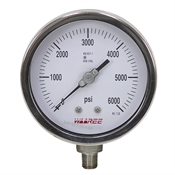 6000 PSI 4" Pressure Gauge