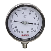 30-0-60 Hg/PSI 4" Pressure/Vacuum Gauge