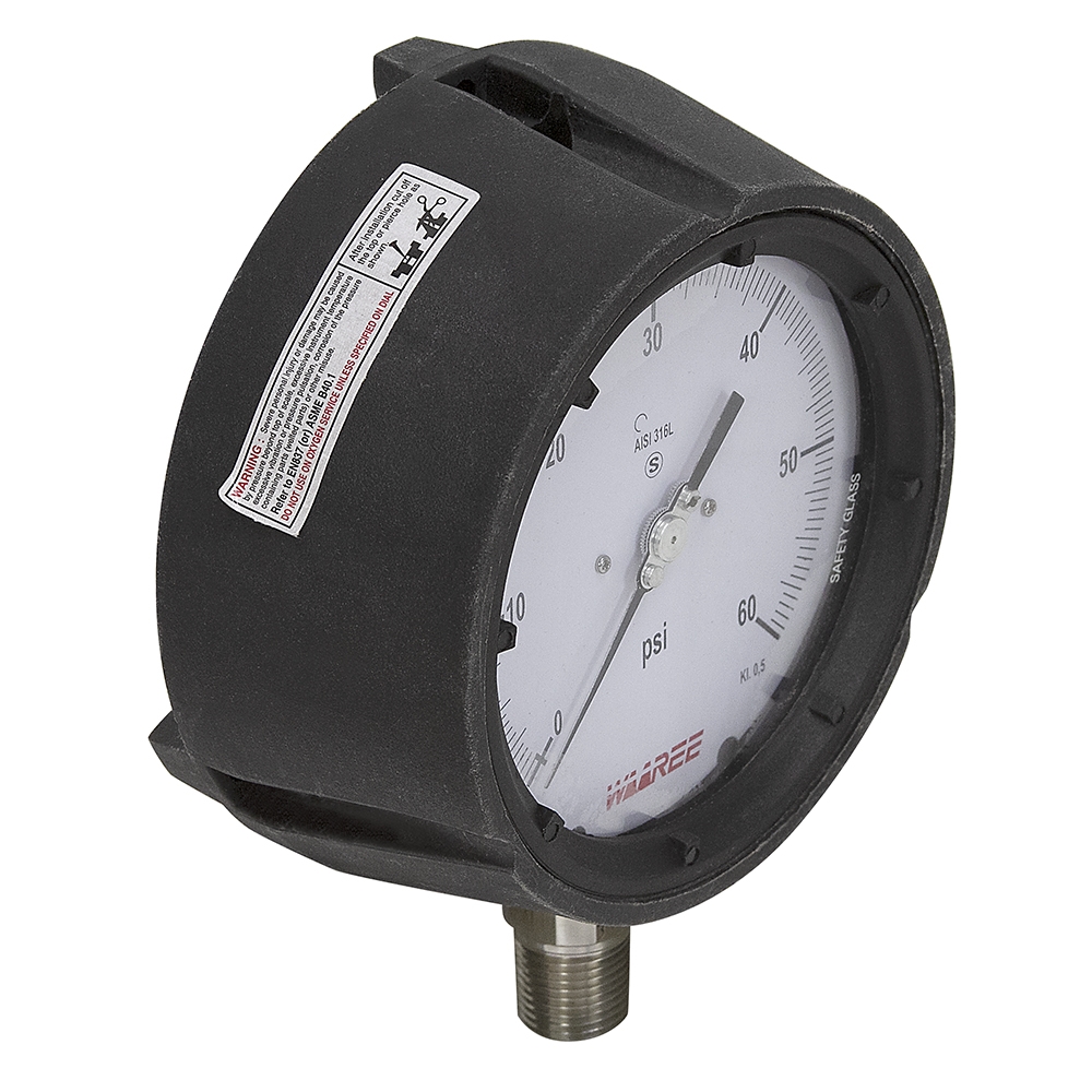 60 PSI 5" Pressure Gauge Waaree Brands