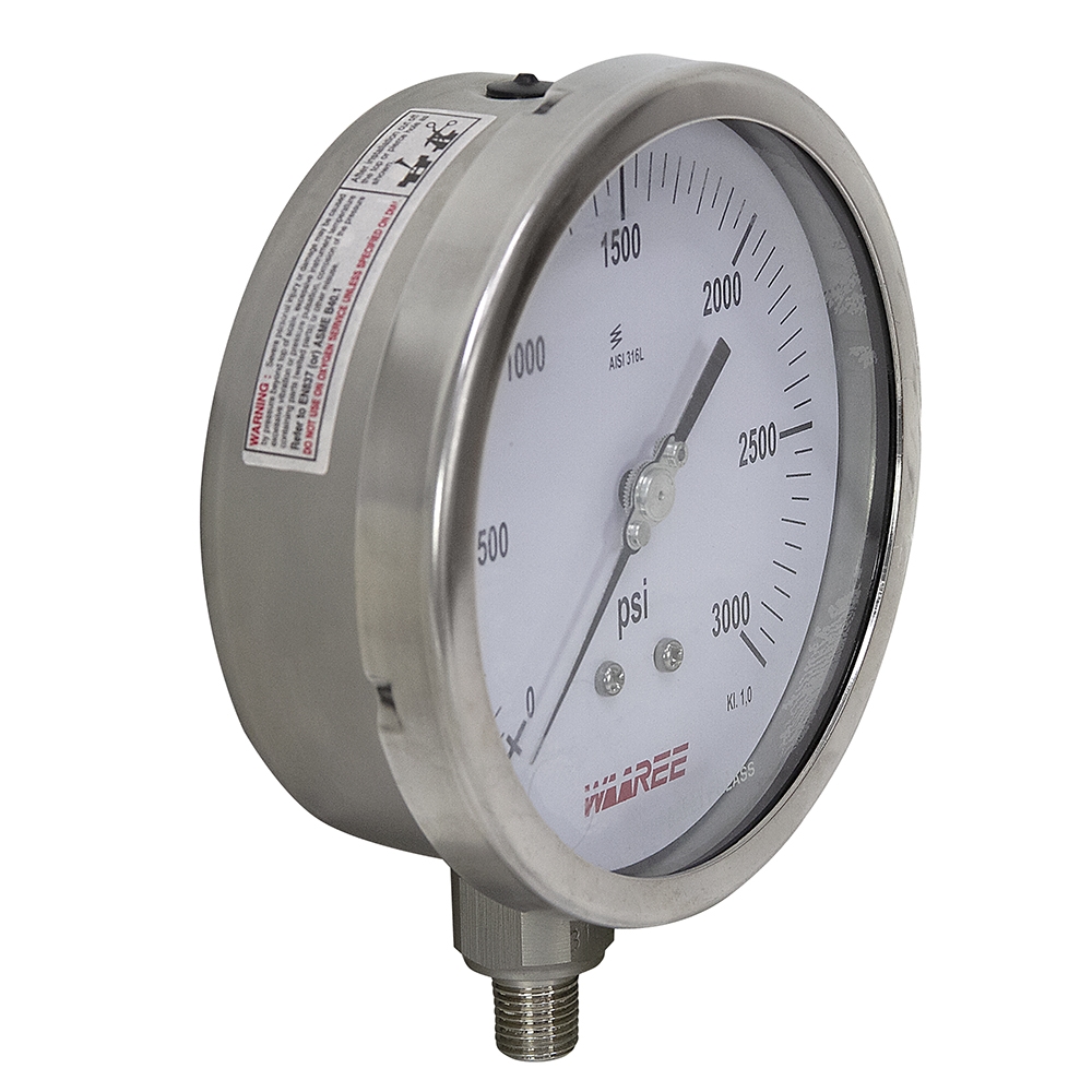 3000 PSI 5" Pressure Gauge Waaree Brands
