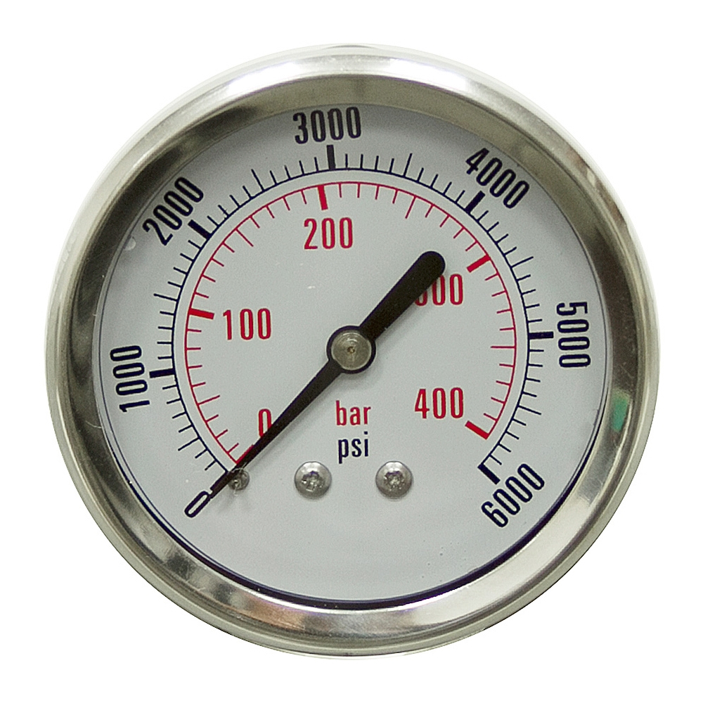 6000 PSI 2.5" LF BM Pressure Gauge Pressure & Vacuum Gauges