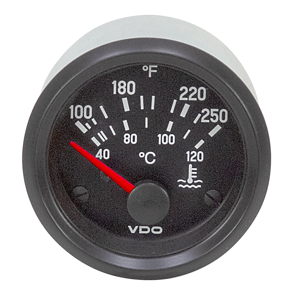 250 F VDO 310 030 006 Electric Water Temperature Gauge VDO Brands