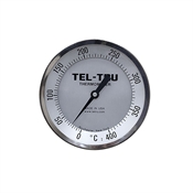 0-400 Degree C 5" Face 11-3/4" Stem Teltru GT500R Series 381ZGD81 Thermometer