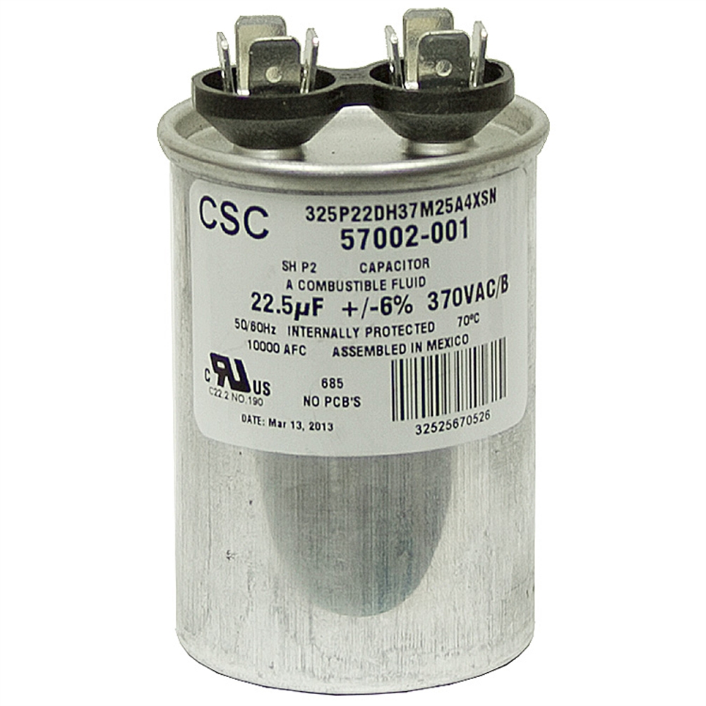 22.5 MFD 370 VAC RUN CAPACITOR CSC 325P22DH37M25A4XSN | Motor Run ...
