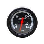 0-150 PSI Illuminated Air Pressure Gauge Auto Meter 200917