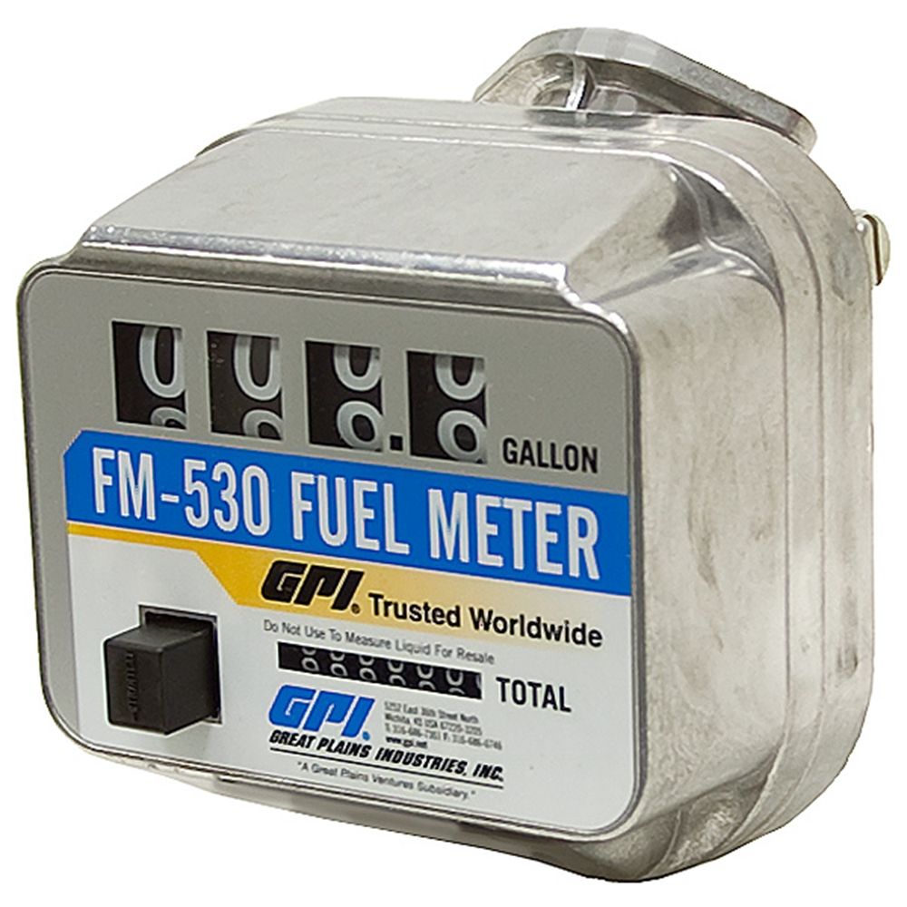 530 GPM Flow Range FM530G6N 3/4" NPT Fuel Meter GPI Brands www