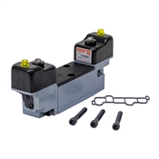 Manifold 2-Position 24 Volt DC Double Solenoid Valve Schrader Bellow L755-24-402 49
