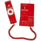 Contempra Rotary Desk Phone Red