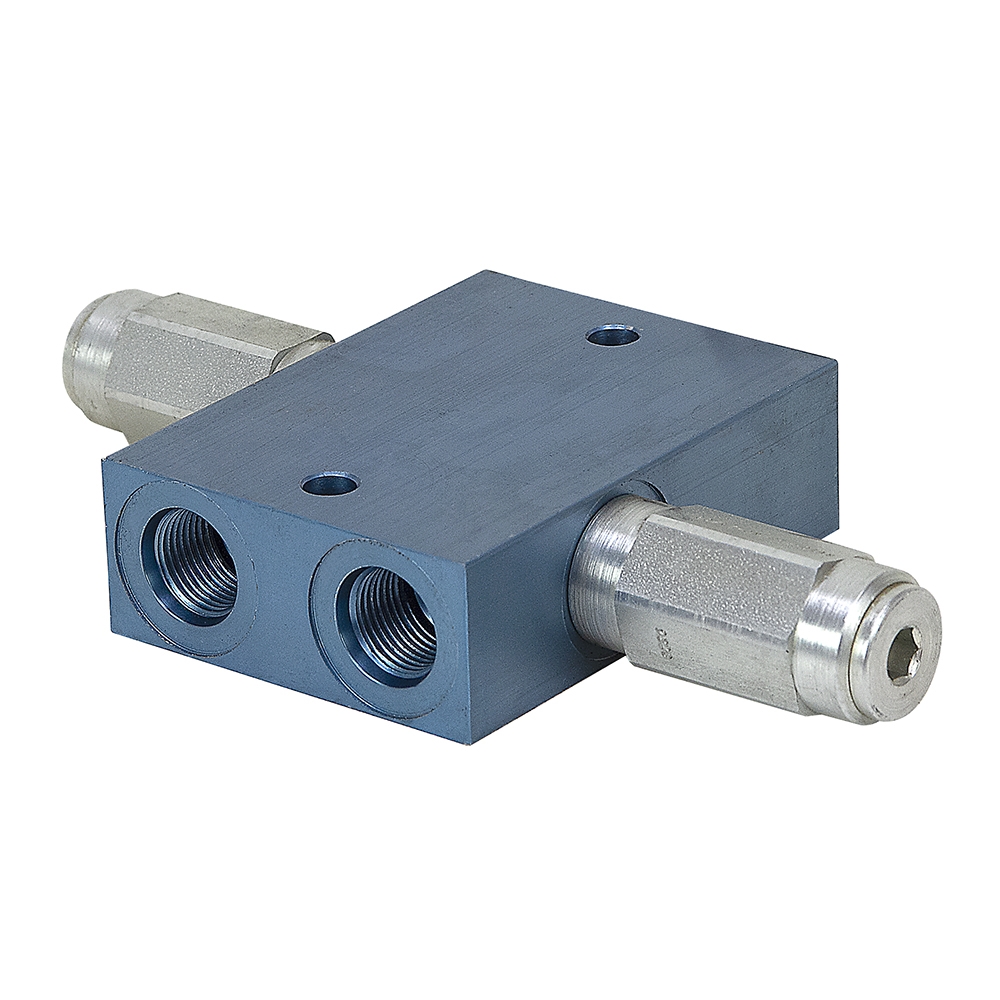 1/2” NPT Ports 19 GPM Max Flow Dual Crossover Hydraulic Relief Cushion