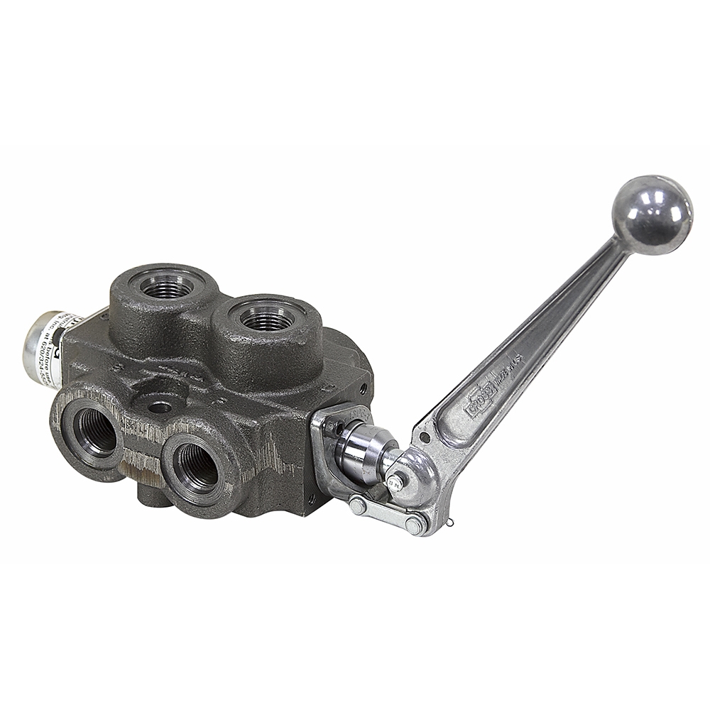 Double Selector Valve w/Detent SAE 10 Ports Cross Mfg SD4BADA3