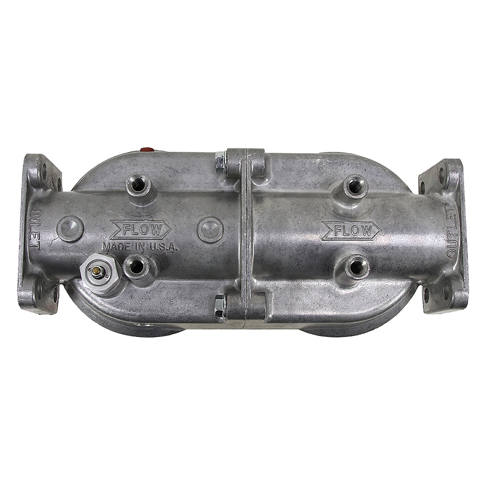 11/2" NPT Zinga Dual Filter Head Filter Components Hydraulic