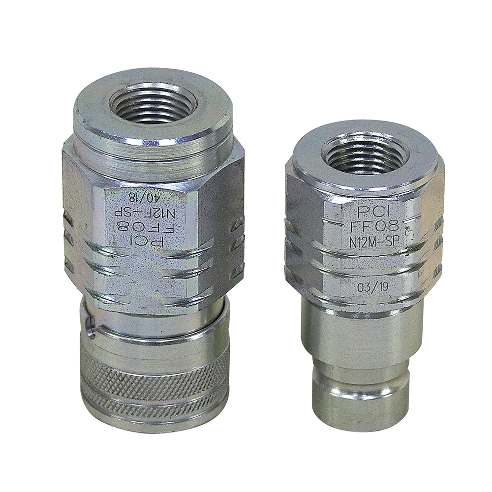 1/2" NPT Flush Face Hydraulic Quick Coupler ISO 16028 Pressure