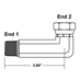 3/4" NPT Male x 3/4" NPT Female Swivel 90 Degree Elbow 1501-L-12-12 Adapter - Alternate 1