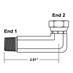 3/8" NPT Male x 3/8" NPT Female Swivel 90 Degree Elbow 1501-L-06-06 Adapter - Alternate 1