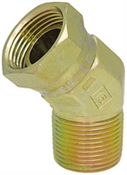 3/8" NPT Male x 3/8" NPT Female Swivel 45 Degree Elbow 1503-06-06 Adapter